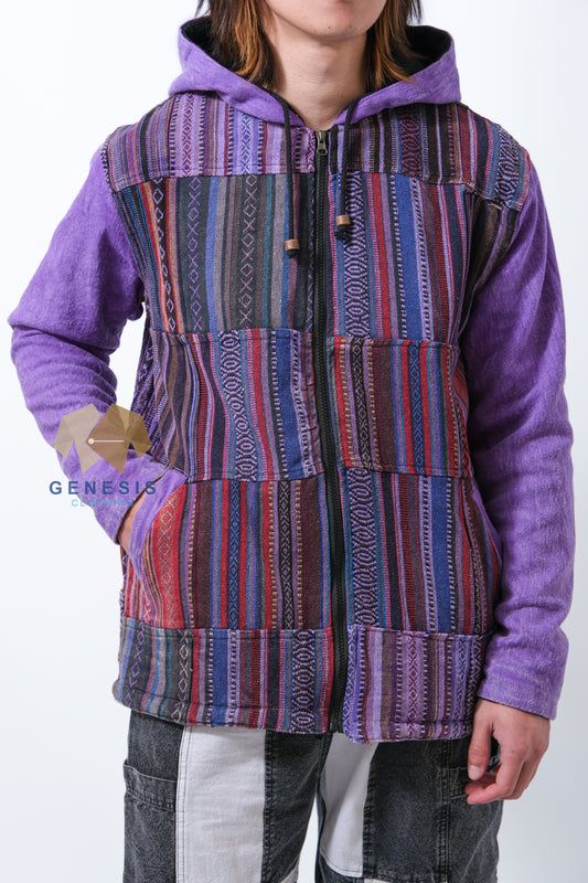 Patch Gheri Fleece Lined Full Zip Jacket